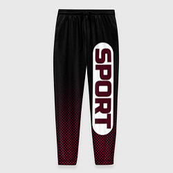 Мужские брюки Sport чёрно-розовый текстурный градиент