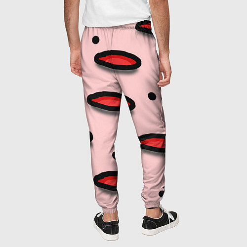 Мужские брюки Круги маркер - паттерн / 3D-принт – фото 4