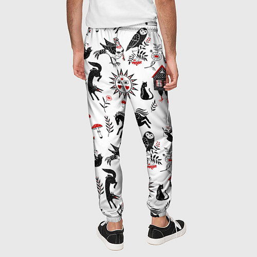 Мужские брюки Русские сказки / 3D-принт – фото 4
