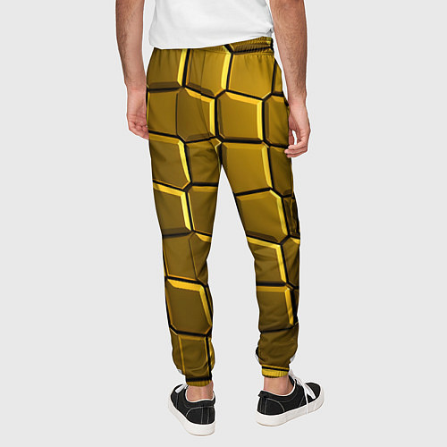 Мужские брюки Золотые слитки / 3D-принт – фото 4