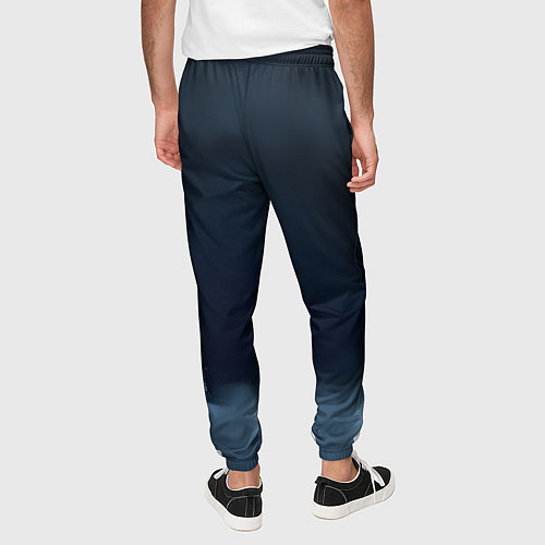 Мужские брюки Черные градиенты / 3D-принт – фото 4