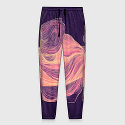 Мужские брюки Бежевые волны текстура