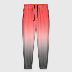 Мужские брюки Бледный красно-серый градиент
