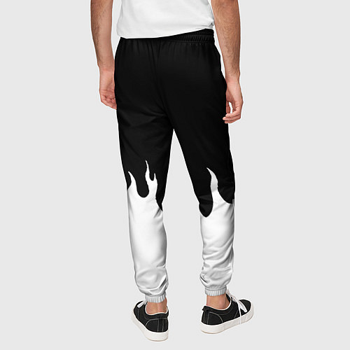 Мужские брюки Monster energy red logo / 3D-принт – фото 4