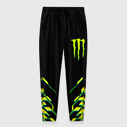 Брюки на резинке мужские Monster energy кислотная геометрия, цвет: 3D-принт