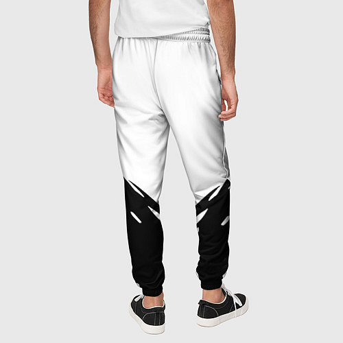 Мужские брюки Juventus geometry black / 3D-принт – фото 4