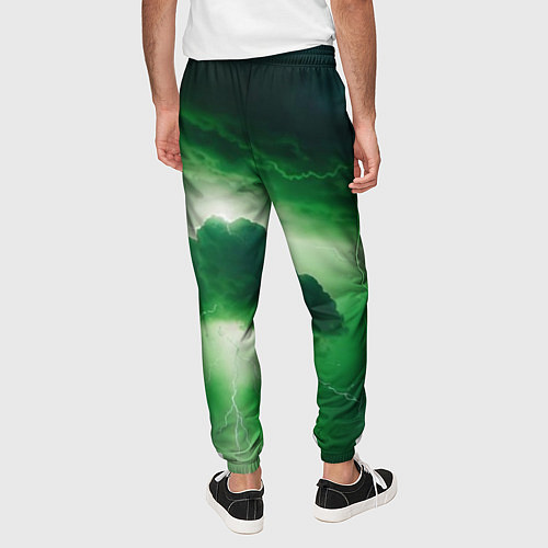 Мужские брюки Зелёный гром / 3D-принт – фото 4