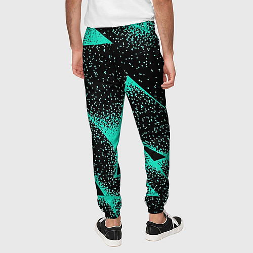Мужские брюки The triangle is light blue / 3D-принт – фото 4