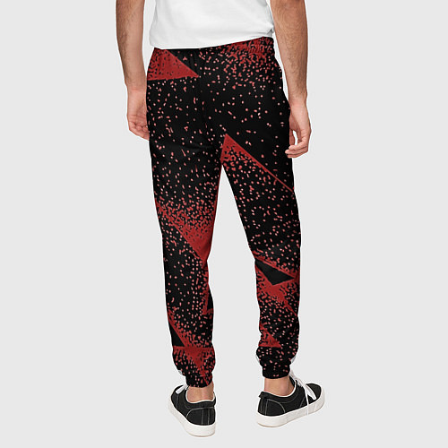 Мужские брюки Triangles with dots / 3D-принт – фото 4
