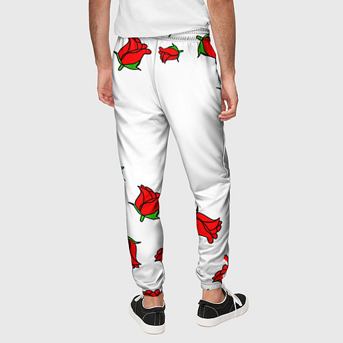 Мужские брюки Monster energy steel rose / 3D-принт – фото 4