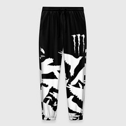 Брюки на резинке мужские Monster energy crow, цвет: 3D-принт