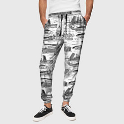 Брюки на резинке мужские Питер и корюшка, цвет: 3D-принт — фото 2