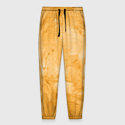 Брюки на резинке мужские Абстракция - bright yellow, цвет: 3D-принт