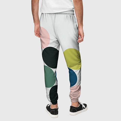Мужские брюки Кластер чил - абстракция / 3D-принт – фото 4
