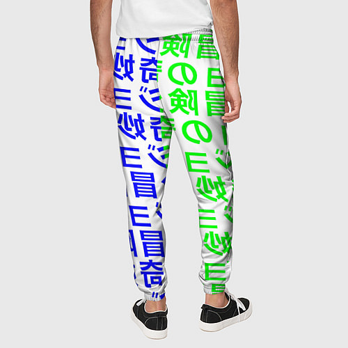 Мужские брюки Pokemon japan pattern / 3D-принт – фото 4