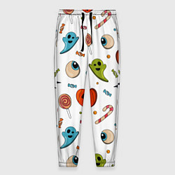 Брюки на резинке мужские Halloween pumpkin show, цвет: 3D-принт