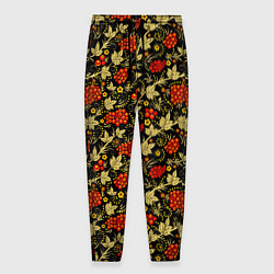 Брюки на резинке мужские Традиционный русский узор, цвет: 3D-принт
