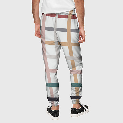 Мужские брюки Плетенка пастельная / 3D-принт – фото 4