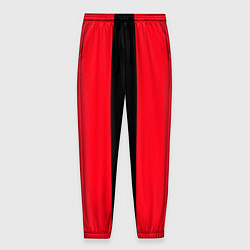 Мужские брюки Color black red line