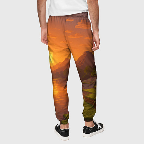 Мужские брюки Закат - Minecraft / 3D-принт – фото 4