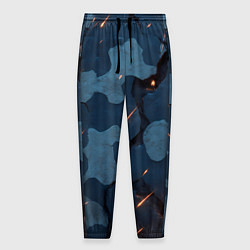 Брюки на резинке мужские Камуфляжные плиты текстура, цвет: 3D-принт