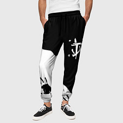 Брюки на резинке мужские Doom отпечатки демона, цвет: 3D-принт — фото 2