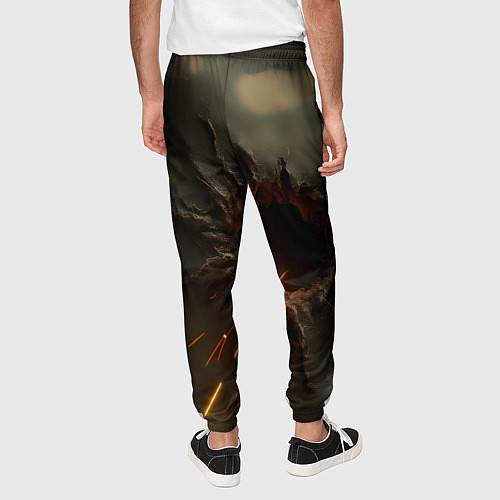 Мужские брюки Следы от пуль на камуфляже / 3D-принт – фото 4