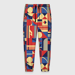 Брюки на резинке мужские Геометрический карнавал, цвет: 3D-принт