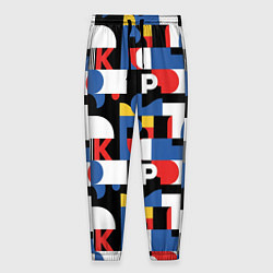 Мужские брюки Геометрия букв