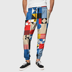 Брюки на резинке мужские Геометрический балаган, цвет: 3D-принт — фото 2