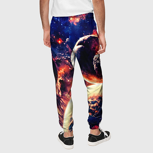 Мужские брюки Фантастический космос планеты / 3D-принт – фото 4