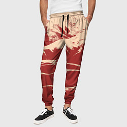 Брюки на резинке мужские Песочные горы-абстракция, цвет: 3D-принт — фото 2