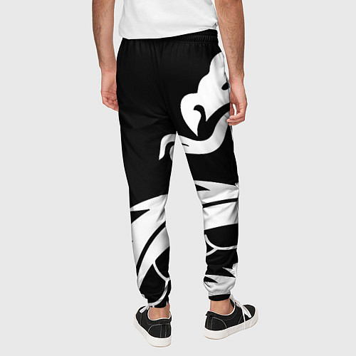 Мужские брюки Doom dragon steel / 3D-принт – фото 4