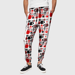 Брюки на резинке мужские Много матрешек, цвет: 3D-принт — фото 2