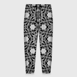 Брюки на резинке мужские Кружевной паттерн, цвет: 3D-принт