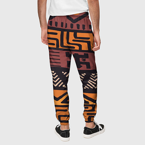 Мужские брюки Африканский узор / 3D-принт – фото 4