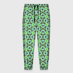 Мужские брюки Зелено-голубой калейдоскоп