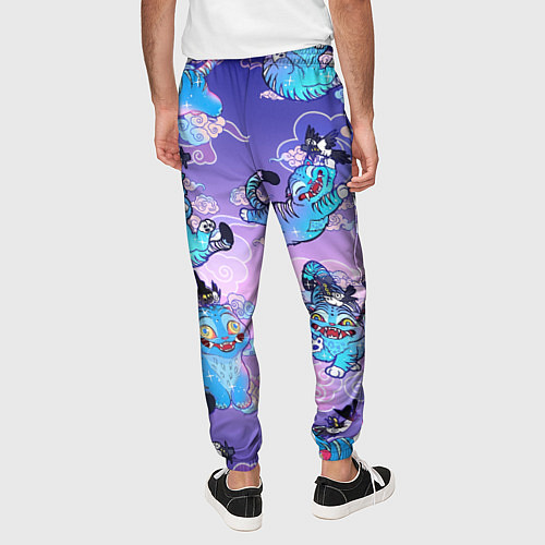 Мужские брюки Тигр с сорокой / 3D-принт – фото 4