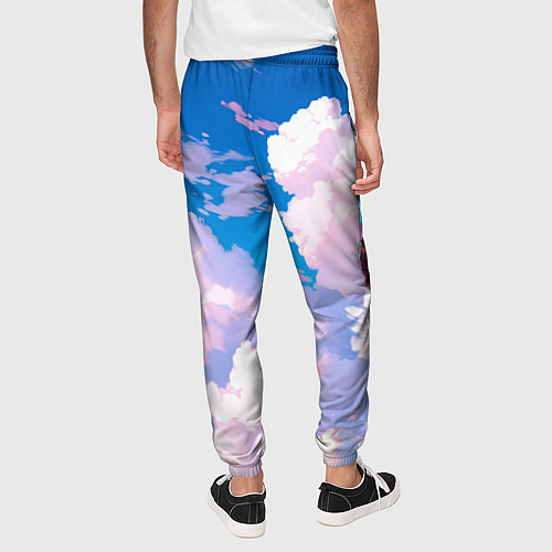 Мужские брюки Tiger Derpy in the clouds / 3D-принт – фото 4