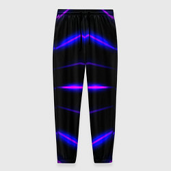 Брюки на резинке мужские Color black neon, цвет: 3D-принт