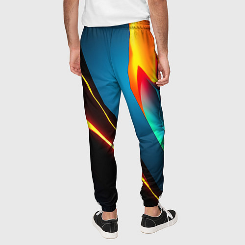 Мужские брюки Multicoloured neon / 3D-принт – фото 4