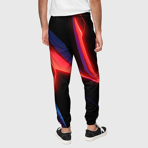 Мужские брюки Neon red / 3D-принт – фото 4