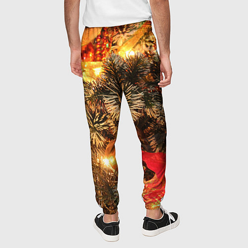 Мужские брюки Атмосфера Рождества / 3D-принт – фото 4