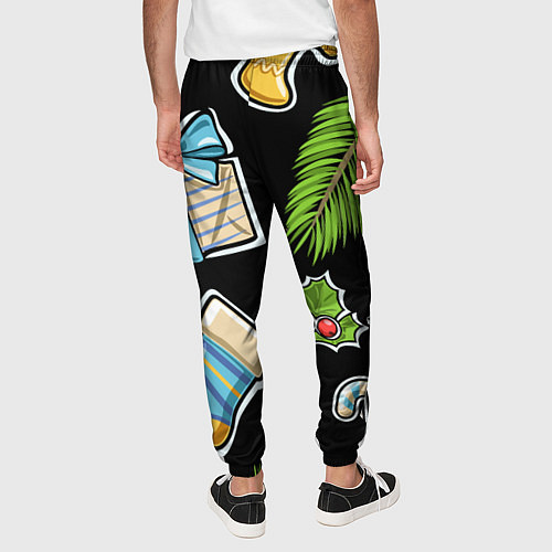 Мужские брюки Christmas soul / 3D-принт – фото 4