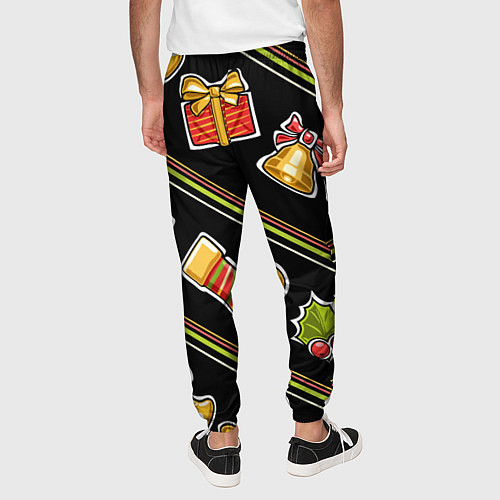 Мужские брюки Рождественский дух / 3D-принт – фото 4