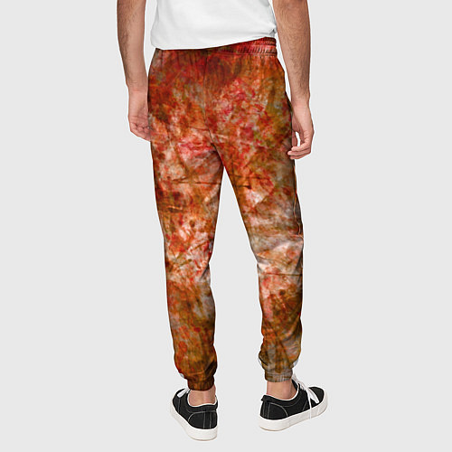 Мужские брюки Абстракция - bright red / 3D-принт – фото 4