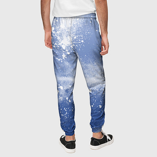 Мужские брюки Снежки попали в тебя / 3D-принт – фото 4