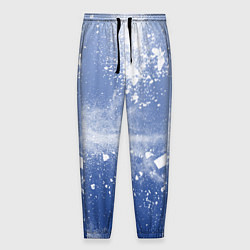 Брюки на резинке мужские Снежки попали в тебя, цвет: 3D-принт
