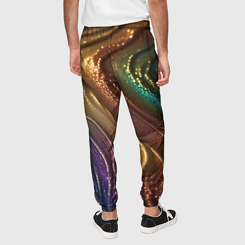 Мужские брюки Сморщенные складочки жидкости / 3D-принт – фото 4