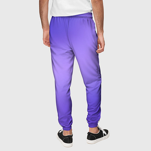 Мужские брюки Color purple gradient / 3D-принт – фото 4